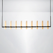 Rasey Milk Linear Glass Chandelier