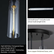 Glass Tube Pendant Light