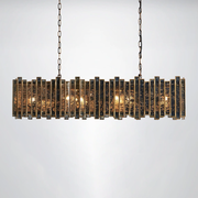 Palette Glass Rectangular Chandelier