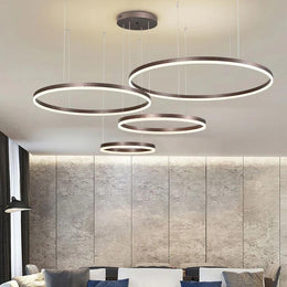 Kora Multi Rings Brown Chandelier