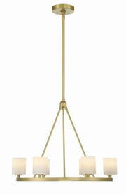 Fusion 6 Light Chandelier Alabaster
