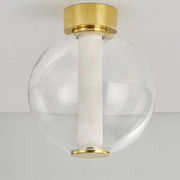 Alabaster Ball Ceiling Light