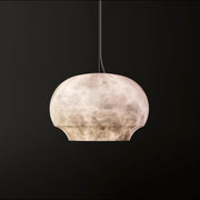 Alabaster Bowl-Shaped Pendant