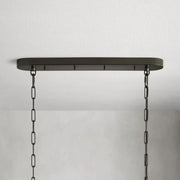 Amor Glass Oval Chandelier 54