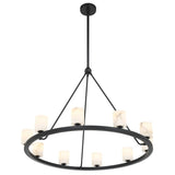 Fusion 10 Light Chandelier Alabaster