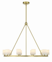 Fusion 10 Light Chandelier Alabaster