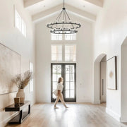 Fusion 30 Light Chandelier Alabaster