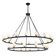 Fusion 30 Light Chandelier Alabaster