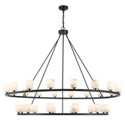 Fusion 30 Light Chandelier Alabaster