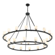 Fusion 30 Light Chandelier Alabaster
