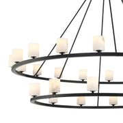 Fusion 30 Light Chandelier Alabaster