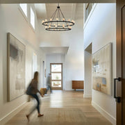 Fusion 30 Light Chandelier Alabaster