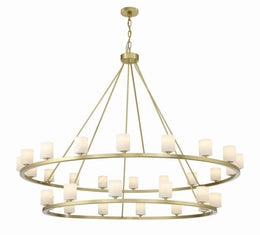 Fusion 30 Light Chandelier Alabaster