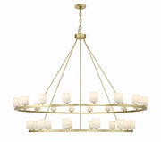 Fusion 30 Light Chandelier Alabaster