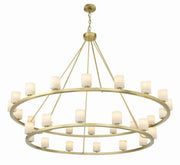 Fusion 30 Light Chandelier Alabaster