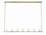 Fusion 7 Light Chandelier Alabaster