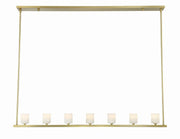 Fusion 7 Light Chandelier Alabaster