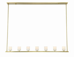 Fusion 7 Light Chandelier Alabaster