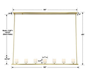 Fusion 7 Light Chandelier Alabaster