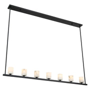 Fusion 7 Light Chandelier Alabaster