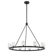 Fusion 12 Light Chandelier Alabaster