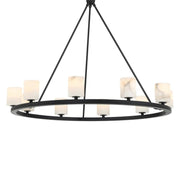 Fusion 12 Light Chandelier Alabaster