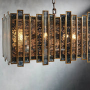 Palette Glass Rectangular Chandelier