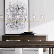 Kristing Cristal Double Linear Chandelier 60