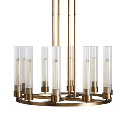 Gagle Glass Round Chandelier