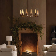 Gagle Glass Round Chandelier