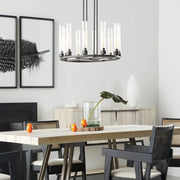 Gagle Glass Round Chandelier