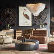 Jasper Glass Round Chandelier