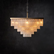 Jasper Glass Square Chandelier