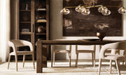 Bratle Clear Glass Mobile Linear Chandelier