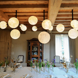 Carol Sphere Delight-Modern Artistic Alabaster Chandelier Light