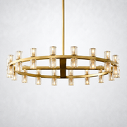 Arcanie Crystal Shades Round Chandelier 36