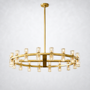 Arcanie Crystal Shades Round Chandelier 36