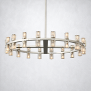 Arcanie Crystal Shades Round Chandelier 36