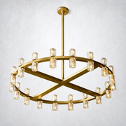 Arcanie Crystal Shades Round Chandelier 36