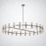 Arcanie Crystal Shades Round Chandelier 48