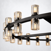 Arcanie Crystal Shades Round Chandelier 48