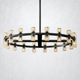 Arcanie Crystal Shades Round Chandelier 48