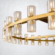 Arcanie Crystal Shades Round Chandelier 60