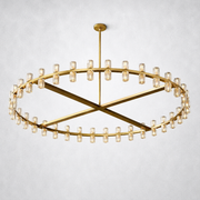 Arcanie Crystal Shades Round Chandelier 60