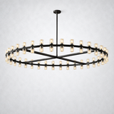 Arcanie Crystal Shades Round Chandelier 60