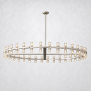 Arcanie Crystal Shades Round Chandelier 60