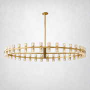 Arcanie Crystal Shades Round Chandelier 60