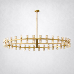 Arcanie Crystal Shades Round Chandelier 60
