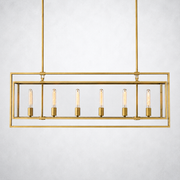 Benciy Vintage Rectangle Chandelier 54