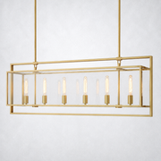 Benciy Vintage Rectangle Chandelier 54